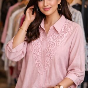 Premium Rayon Embroidered Western Top for Women – Elegant Casual & Semi-Formal Wear