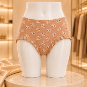 Imported Premium Floral Print High-Waist Panty for Women | Ultra-Soft Stretch Fabric Everyday Comfort Brief